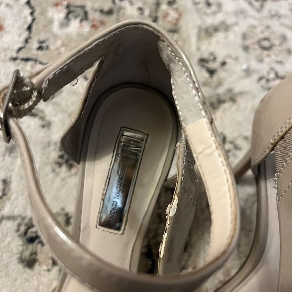 INC International Concepts Women's Suzi High Heel 5.5 Platform Sandal Oatmeal 7M - Picture 5 of 7